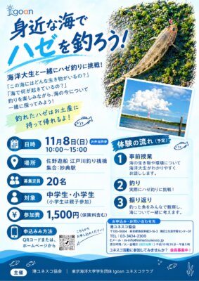 身近な海でハゼを釣ろう！